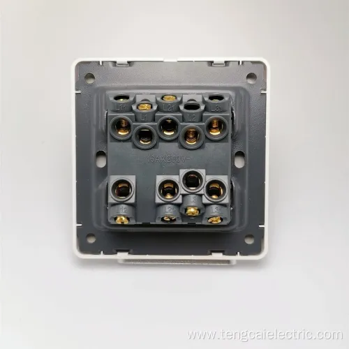 New Electrical Wall Light Switch Socket 3 Gang